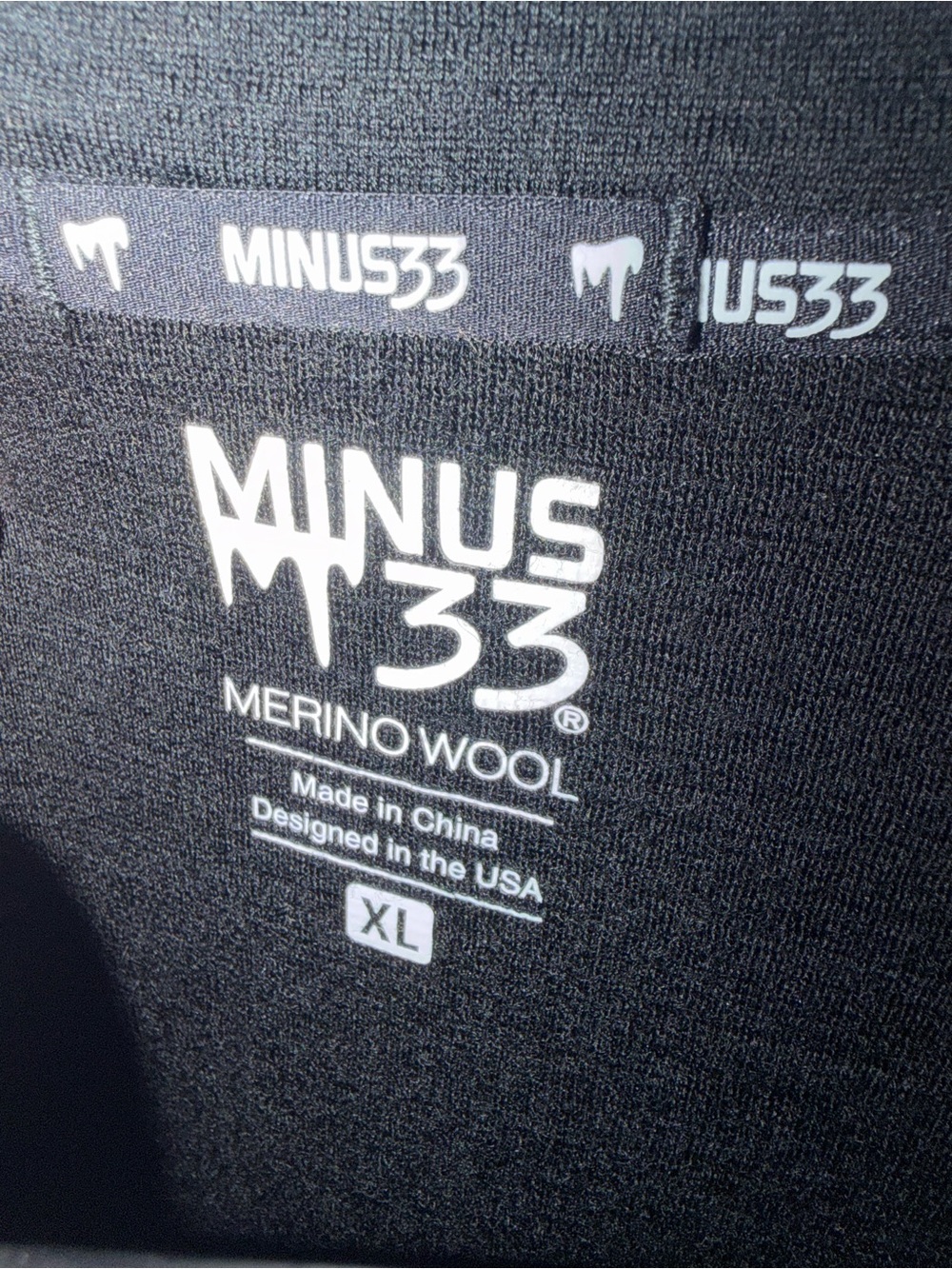 Minus33-Men’s Black Merino Wool Full-Zip Jacket- XLarge - Picture 2 of 7